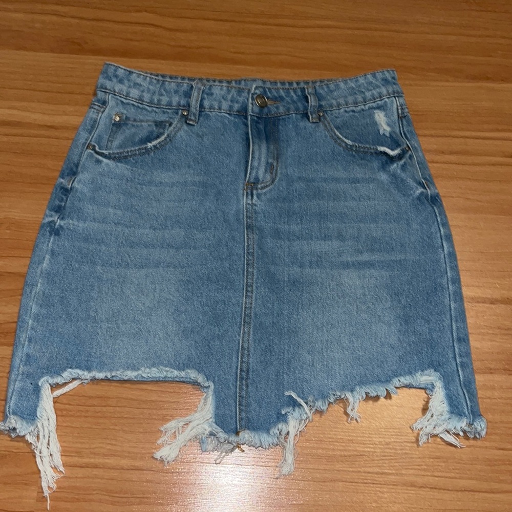 denim skirt, size 28